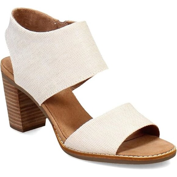 TOMS Majorca Cutout Block Heel Sandals - Picture 1 of 5
